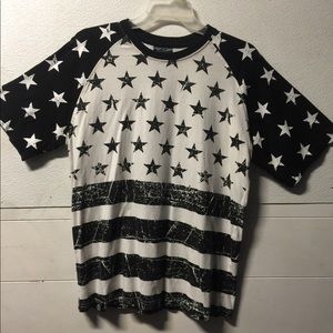 Rustic America flag shirt